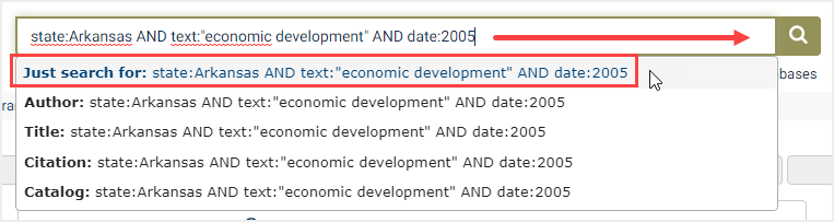 search by state in the one-box search bar in HeinOnline's State Session Laws Library