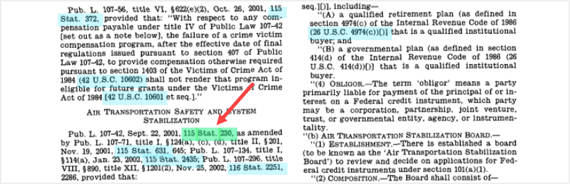 image of green highlighting in HeinOnline