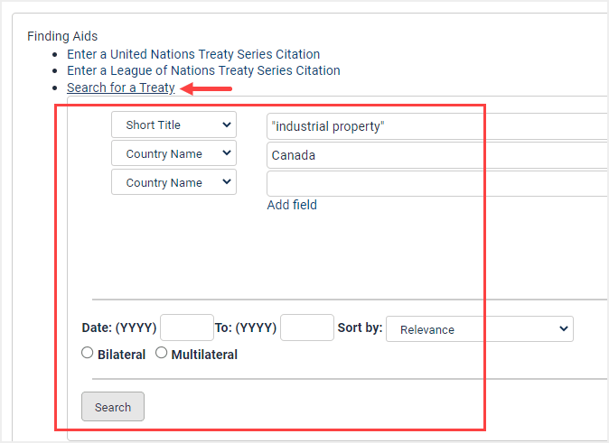 image of treaty locator
